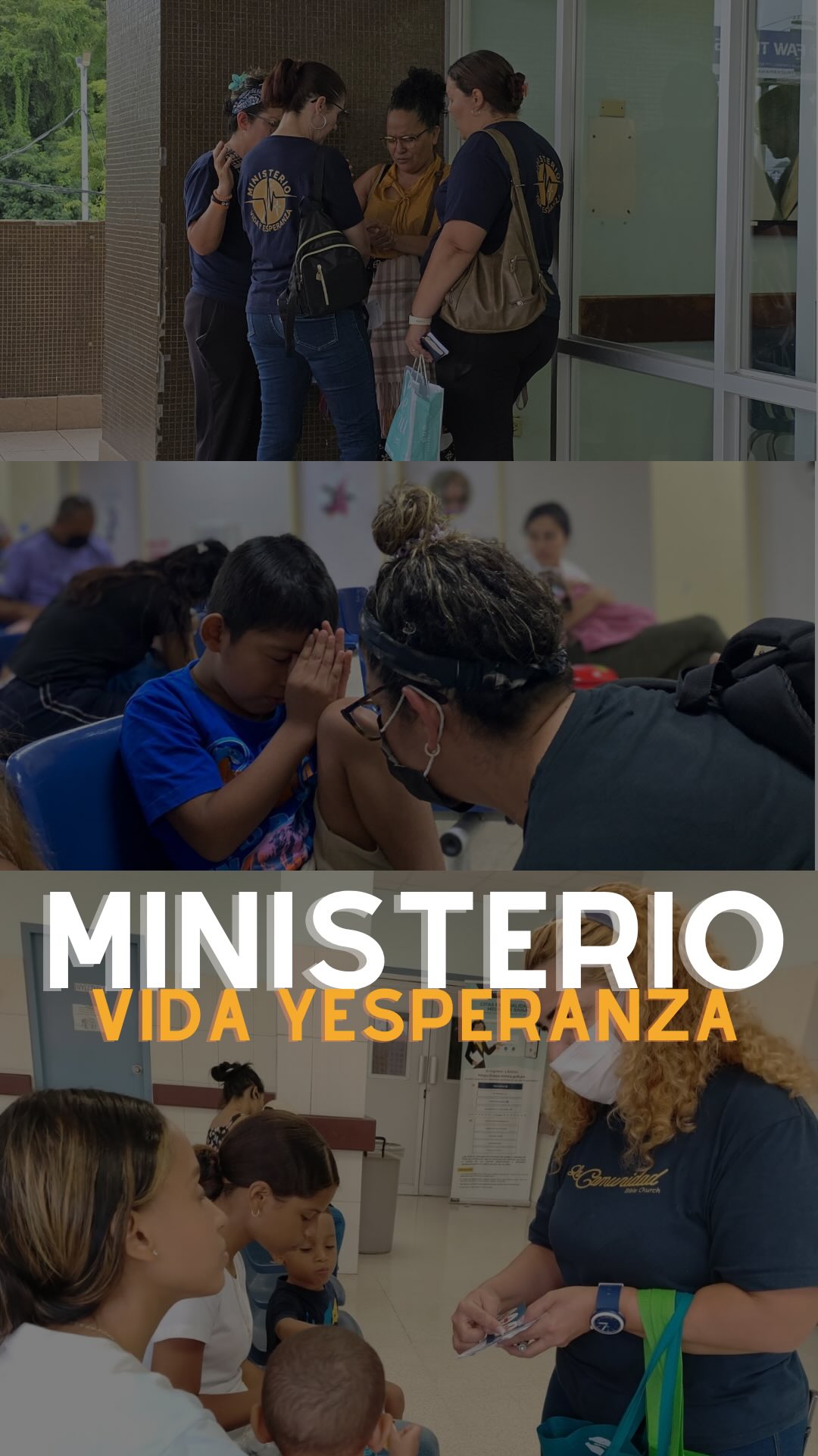 Serie: Conoce nuestros ministerios (5/5) 🤍
Ministerio Vida y Esperanza🕊️Este es un ministerio que sale al encuentro de quienes más lo necesitan.
Visitamos hospitales para compartir la Palabra de Dios, escuchar, acompañar y orar por cada persona.Creemos que una visita, una oración y un mensaje de esperanza pueden marcar una vida.
Eso es lo que hacemos… con amor y con propósito.#ConoceNuestrosMinisterios
#VidaYEsperanza
#LaComunidadBibleChurch
#Oración
Esperanza